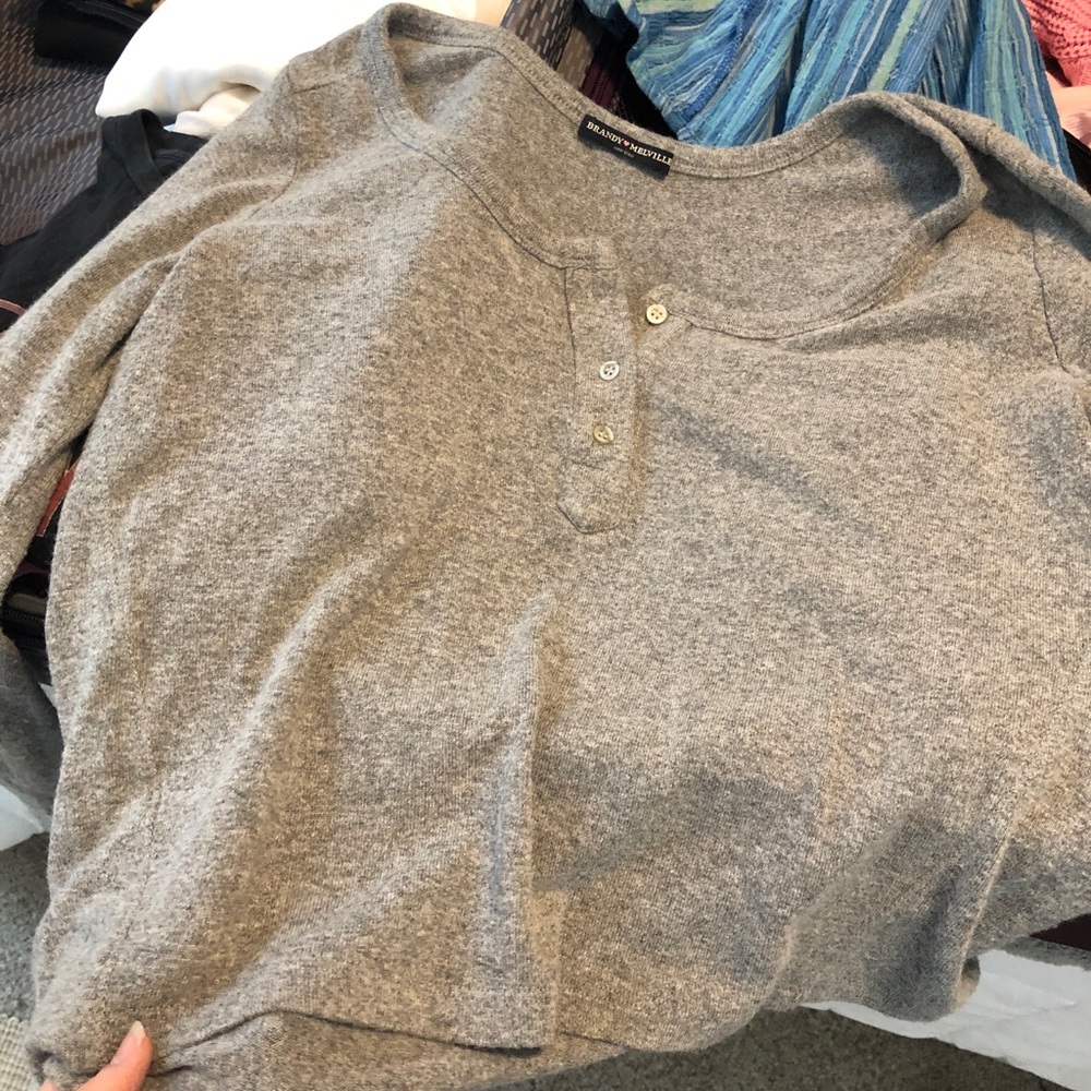 Brandy Melville Grey Top